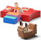 Lischwert Kinder Schaumstoff bausteine Weihnachtsthema, Baby-Kletterblöcke, weiches Spielklettern für Kleinkinder mit Hirsch, Schaukelpferd, Indoor-Kletterspielzeug für 1–3, 7 Stück