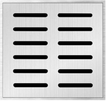 Grille De Drainage En Acier Inoxydable À Double Rangée De Trous, Couverture De Drainage Extérieur Antidérapante (15x15cm)
