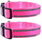 Tomedeks 2 Stück Led Armband Aufladbar,Reflective Led Leucht Armbänder Lichtband Kinder Leuchtbänder Usb Reflektorband Leuchtarmband Reflektorband Nacht Sicherheits Licht Für Joggen Laufen Running