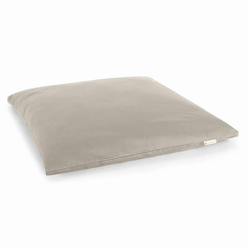 Lotuscrafts Meditationsmatte Zabuton Deluxe - Extra Dick - Meditationskissen Unterlage für entspannte Meditation - Waschbarer Bezug aus 100% Baumwolle - GOTS Zertifiziert