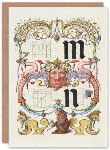 Artery8 Art Card Pictorial Letter Guide M And N Model Book of Calligraphy