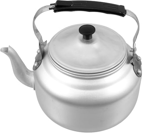 BESPORTBLE Tetera de aluminio con filtro infusor de 1 litro, hervidor pequeño para uso doméstico, oficina, camping y cocina