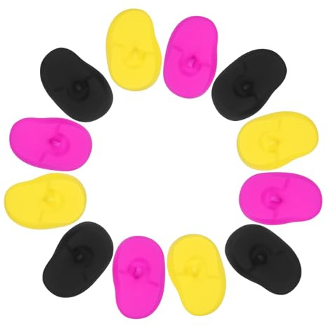 Cubierta de Silicona Oídos 6 Pares, Resistente al Calor | Protege del Tinte Permanente, Ajuste Cómodo, Uso en Salón o Casa, Forma Adaptada al Contorno Natural