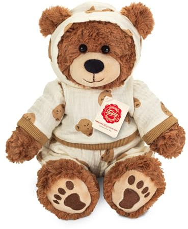 Teddy Hermann 93981 Schlafanzugbär Leonie 30 cm, Kuscheltier | Besonders flauschiger Premium-Plüsch, mit viel Liebe zum Detail, ab 0 Monaten, waschbar, weicher Plüsch