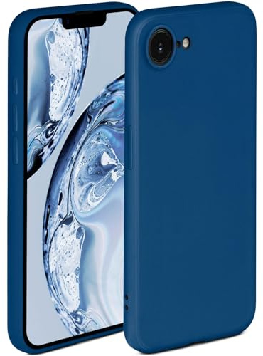 ONEFLOW Soft Case für iPhone 17e Hülle aus Silikon mit Kameraschutz, Silikonhülle mit erhöhtem Schutz fürs Display, Backcover Schutzhülle, weiche Handyhülle, Blau