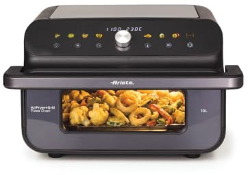 Ariete 4649 Air Fryer + Grill Pizza Oven, Friggitrice e Forno 10L 2000W