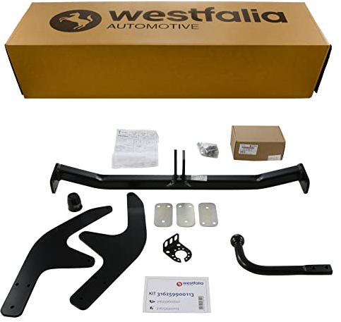 Westfalia Starre Anhängerkupplung für Dacia Logan Kombi (BJ 01/2008-06/2013), Dacia Logan Van Express (BJ 03/2009-06/2013) - im Set mit 13-pol. fzg.-spez. Westfalia Elektrosatz