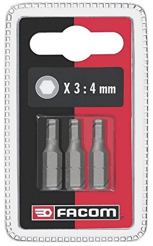 EH.10 - Set of 3 Screw bits Series 1 for Metric countersunk hex Head Screws Facom EH106.J3