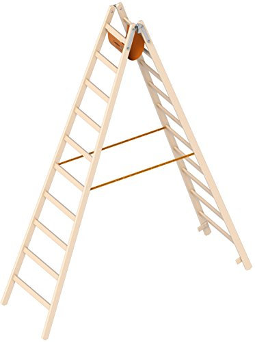 Holzstehleiter 2x10 Sprossen