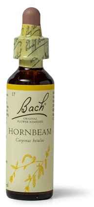 Bach Original Flower Remedies (Hornbeam) Know Your Own Mind, Seize The Moment, Emotional Wellness, Natural Flower Essence, 20ml