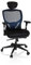hjh OFFICE Profi Bürostuhl Venus Base Stoff/Netz Ergonomischer Drehstuhl, Rückenlehne verstellbar, Sitztiefenverstellung, Blau/Schwarz 657110