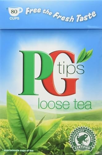 PG Tips Loose Black Tea Leaves, Bulk Pack of 12 (Total 960 Cups of Tea)