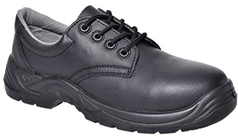 Portwest Portwest Compositelite Safety Shoe S1P, Size: 39, Colour: Black, FC14BKR39