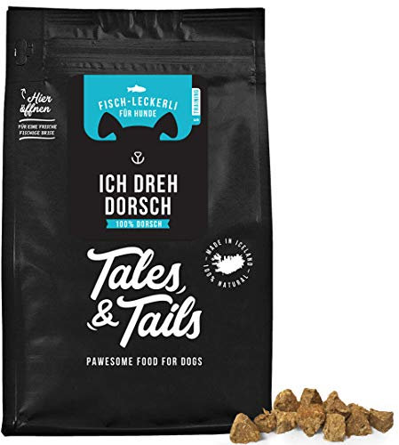 Tales & Tails Trainingsleckerli Fisch I Sorte: Dorsch I Monoprotein I 100% Fisch I nur 1 Zutat I getreidefrei I zuckerfrei I 70g I hohe Akzeptanz