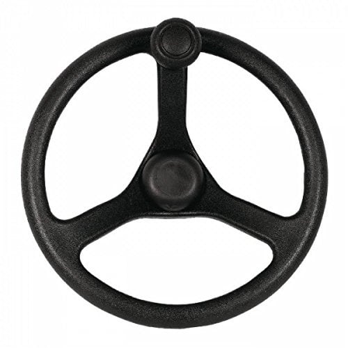 Ama Volante per Macchine Agricole e Industriali in Plastica, Diametro 320 mm, Cono Danfoss e Pomello, Made in Italy