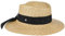 LIERYS Florentinerhut mit Schleife Damen One Size (ca. 55-57 cm) - Made in Italy - Aus 100% Stroh - Breite Krempe - Mit Garniturband und romantischer Schleife - Frühjahr/Sommer Natur One Size