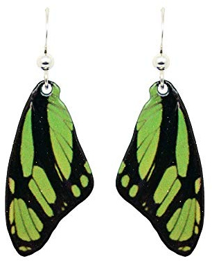 Dido Longwing Earrings by d'ears Non-Tarnish Sterling Silver French Hook Ear Wire