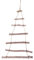 Rayher 65283505 Deko Holzleiter, Weihnachtsbaum Holz, zum Hängen, natur, 40 x 75 cm, Dekoleiter zum individuellen Dekorieren