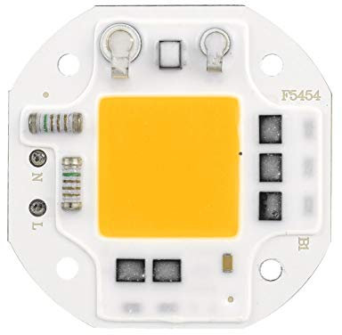 50W LED Chip, Warmweiß 3000K AC 220V integrierte Chip-Lichtquelle Hochhelle COB-Perlen-Scheinwerferlampe für LED Flutlicht, Deckenleuchte, Hohe Energieeinsparung Lampe Tesfish, 54 * 54 * 1,5 mm