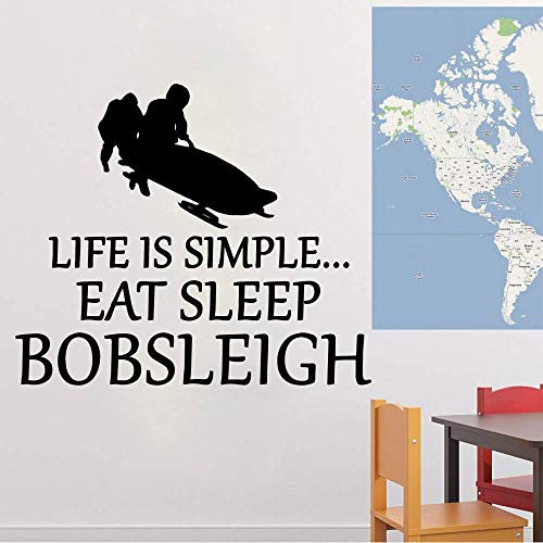 Kreative Schlitten Wandtattoo Papier Wandbild Wasserdichte Wandaufkleber Dekoration Home Decoration 33X39Cm