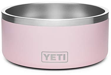 YETI Boomer 8, Stainless Steel, Non-Slip Dog Bowl, Holds 64 Ounces, Ice Pink