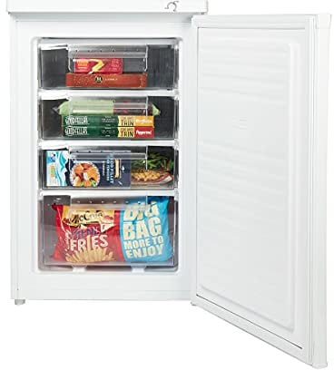 Haden HZ184W Freestanding Under Counter Freezer, 55cm, 85 Litre, White - Energy Class F