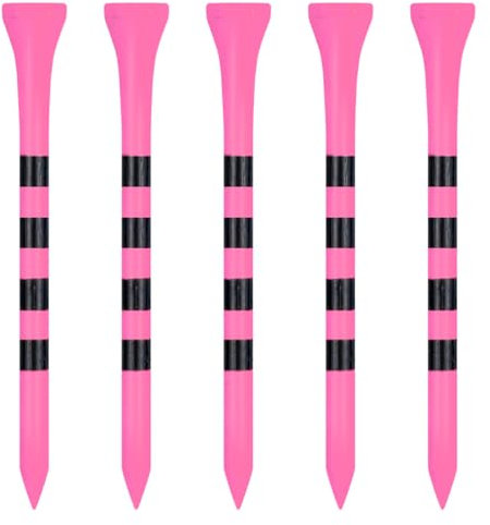 Zivisk Golf Tees Holz - 100 Stück 83mm Bambus Tees (Rosa)