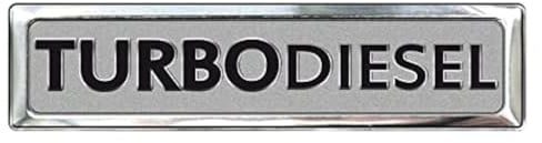 Avisa Aluminium Embleme/Logo - Turbo Diesel - 7x1,7cm