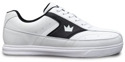 Brunswick Moderne Renegade Bowlingschuhe für Herren, Schwarz/Königsblau, Größe 14 M US, schwarz/weiß, 42 1/3 EU