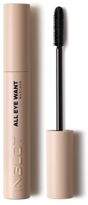 Inglot All Eye Want Wimperntusche, Intensives Schwarz, Perfektes Trennen und Verlängern der Wimpern, Einfaches Auftragen, Verleiht den Wimpern Volumen, die Mascara Betont und Verleiht dem Look Tiefe.