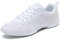 Damen Cheerleading Mädchen Cheerleadingschuhe Tanzschuhe Schuhe Schnürschuhe Weiß Training Schuhe Outdoor Sportschuhe Walkingschuhe Fitness Gymnastik Yoga Tanzschuhe Weiß 28EU