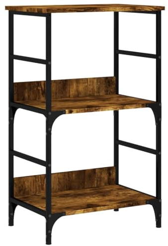 vidaXL Bücherregal Räuchereiche 50x33x82 cm Holzwerkstoff