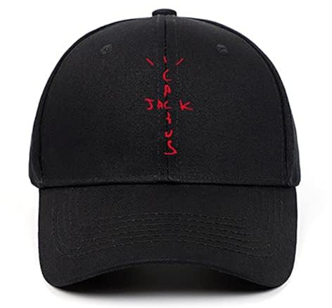 Cappellino da baseball con cactus Jack Travis Scott Unisex Astroworld Dad Cappello ricamato da uomo e da donna, Nero , 1