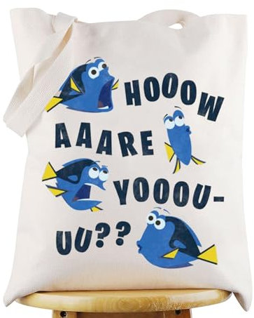 WZMPA Fish Dory Tragetasche Dorie Fans Geschenk How Are You Dory Umhängetasche Dorie Merchandise, Wie sind Sie Tote, Large