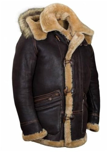 SUCADA Kältejacke Herren Winter Plus Samtverdickung Fleecejacke Herren Slim Fit Retro Kunstlederjacke Herren Outdoor Casual Warm Langarm Jacke Herren C-Coffee 5XL