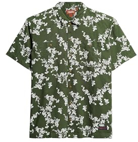 Superdry Herren Kurzärmeliges Strandhemd