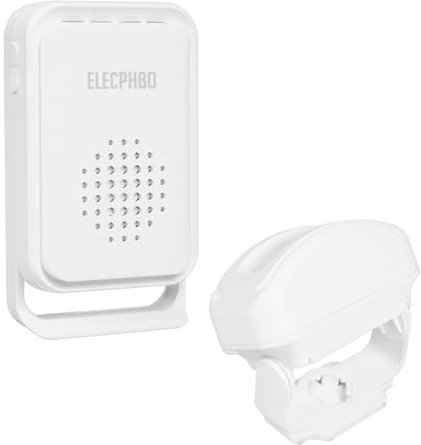 Wireless Bed Sensor Alarm & Fall Prevention for Elderly/Dementia and More,Caregiver Pager Motion Sensor Detecotr Door Chime with 5 Volume Level & Vibration