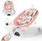BlundiQue Babywippe Elektrisch mit 5 Natürlichen Schaukelgeschwindigkeiten, Babyschaukel elektrisch mit Timing- & Blueteethfunktion,mit Fernbedienung & 5-Punkt-Gurt,0-9 kg,Musik,Spielzeug(pink)