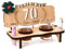 HOLDLEAF Schnapsbank aus Holz und 2 Schnapsgläser 70. Hochzeitstag zur Diamantene Hochzeit Jahrestag 70 Geburtstag Frau/Mann Geschenk Hochzeitsbank mit Gläser zum Jubiläum Geschenk 2024