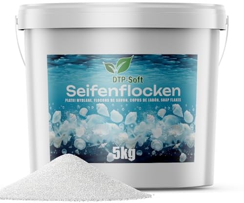 Natürliche Seifenflocken Pulver Hypoallergen im praktischen Eimer (5KG)
