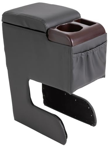 Accoudoir central universel avec compartiment de rangement, boîte de rangement pour console centrale, multifonction, en plastique