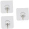 Amosfun 30 Stk Wandhaken für die Küche vielzweckleiter home decor home dekoration hausdeko hooks transparenter Wandhaken unsichtbarer Haken weißer runder Hocker Wandhaken für Badezimmer