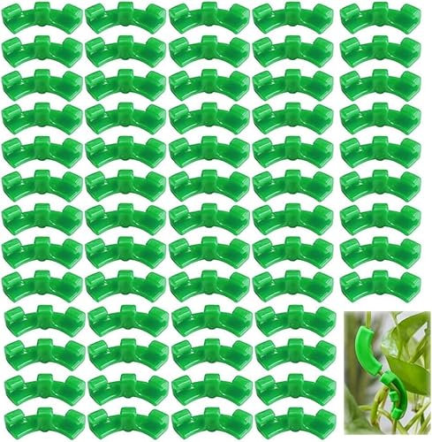 JAONLD Pflanzenbieger 100 Stück Pflanzenclips 90 Grad Lst Clips Pflanze Low Stress Training fur Biegen von Pflanzenzweigen verwendet, Ändern Sie die Richtung Pflanzenwachstums (Grün)