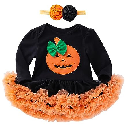 Vestiti Halloween Bambina 10 Anni Vestito Streghe Halloween Costume Travestimento Zucca Costume Halloween Neonata Pipistrello Vestiti Vampiro Arancione Costumi Fantasma Abbigliamento Halloween