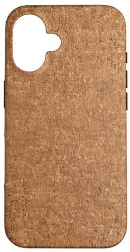 Hülle für iPhone 16 Niedliche Korktafel Retro Vintage klassisches Muster Kork-Liebhaber