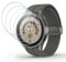 Vauki 4 Pezzi Vetro Temperato per Samsung Galaxy Watch 5 Pro 45mm, Durezza 9H Pellicola Protettiva, Antigraffio Senza Bolle Ultra HD Chiaro Installazione Facile Sensibile al tocco Vetrino Protezione