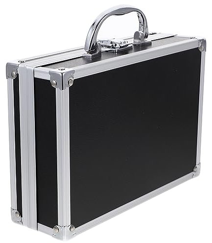 VINTORKY Multifunktionale Werkzeugkiste Aus Aluminium Tragbarer Organizer Mit Schloss Robuste Aufbewahrungsbox Für Werkzeuge Und Elektronik Kompakter Koffer Mit Ergonomischem Griffdesign