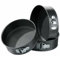 DUAS 3-Pack Non-Stick Springform Cake Tin Set - Round Baking Pan Kit - 22cm, 24cm, 26cm Sizes - Carbon Steel with Honeycomb Bottom - Springform Latch for Easy Release Layer Cake Bakeware