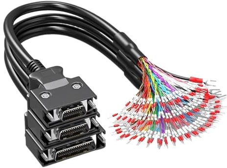 HARTYC Industrielles SCSI Servoanschlusskabel CN20/26/36/50 Einzelstecker Druckanschluss Io-Signalverbindung PLC-Steuerleitung (36Pin,1,5 m)
