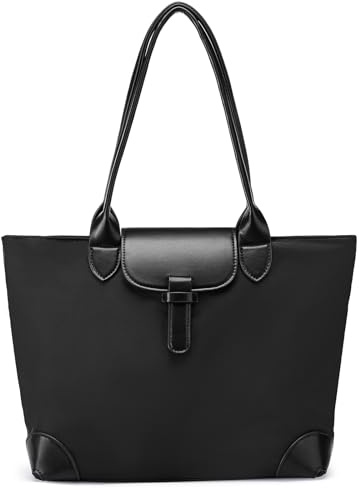 SENDEFN Handtasche Damen, Einfache Handtasche Groß, Shopper Tasche mit Reißverschluss und Innentasche für Arbeit, Schule, Einkauf
